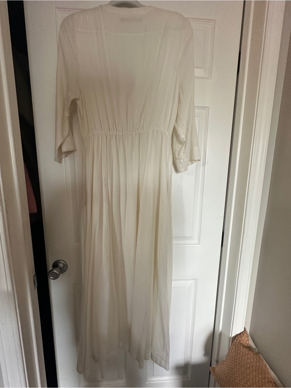 Jenni Kayne Cream Long Sleeve Maxi Dress - Picture 7 of 7